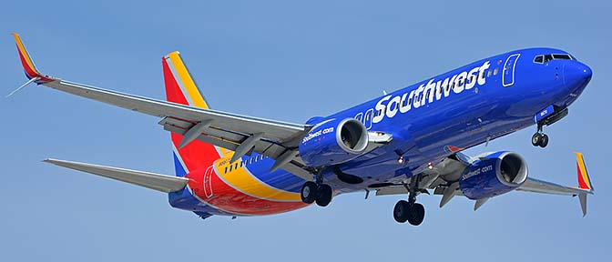 Southwest Boeing 737-8H4 N8670A, Phoenix Sky Harbor, October 10, 2017